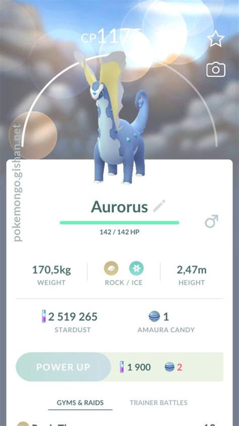 Aurorus (Pokémon GO) .